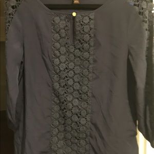 Dana Bachman long sleeve Blouse with crochet trim